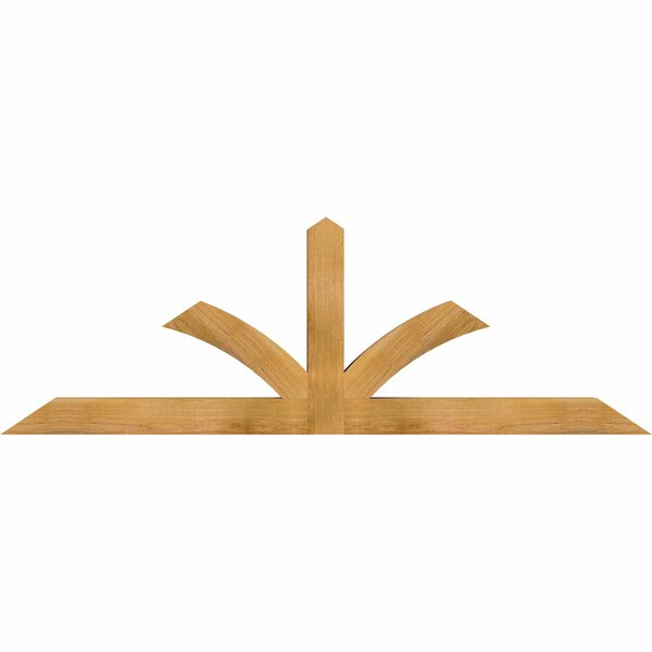 Ekena Millwork Richland Rough Sawn Timber Gable Bracket, Western Red Cedar, 72"W x 24"H x 4"D x 4"F, 8/12 Pitch GBW072X24X0404RIC00RWR - main